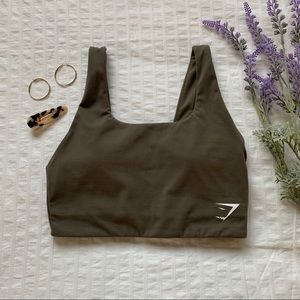 Gymshark Seamless Sage Green Sports Bra - XS